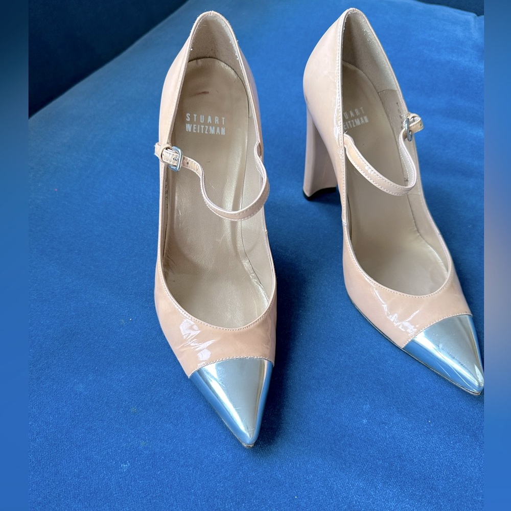 Stuart Weitzman blush patent leather MaryJane